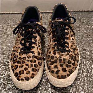 Women’s Adidas leopard hair sneakers 38.5